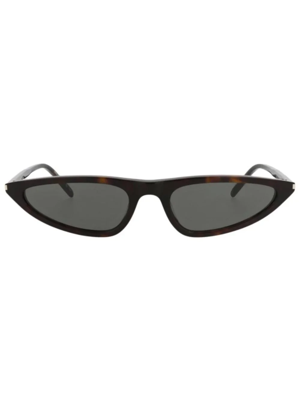 New Saint Laurent Women's Sunglasses Cat Eye Recycled Acetate Frame Havana Grey